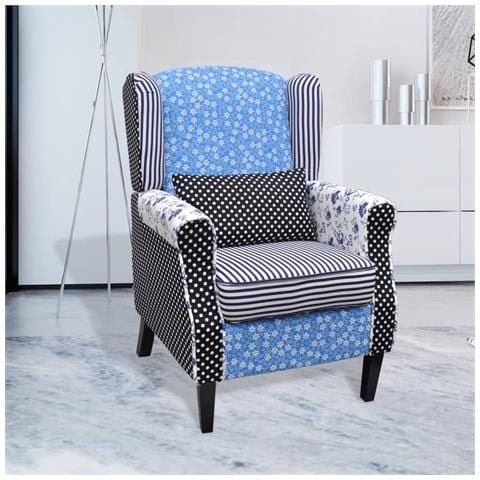 Lusso Casadino - Poltrona Con Design Patchwork In Tessuto - Foto 8