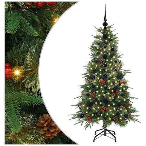 Albero di Natale Artificiale con Rami Pieghevoli Verde 120 cm - Foto 1