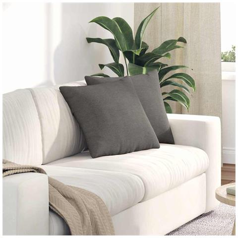 Cuscini da Divano 2 pcs Grigio chiaro 45 x 45 cm - Foto 2
