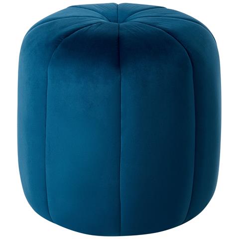 Pouf Selby Velluto Blu - Foto 2