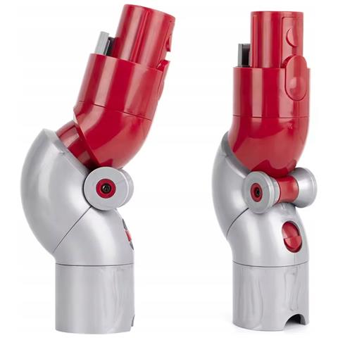 Adattatore Angolare Per Aspirapolvere Compatibile Con Dyson V7 V8 V10 V11 V15 - Regolazione 90° | Alta Qualità, Rosso-argento - Foto 1