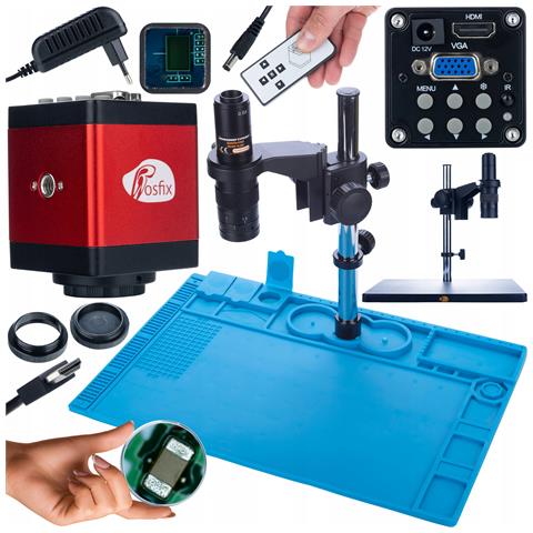 Mikroscopio Digitale Earth Pro Mcep-0.5x Con Camera Draco Red Pro Kmdrp-hdmi-vga 2mp E Base In Silicone 480x320mm - Alta Qualità Immagine, Versatilità Applicativa - Foto 1