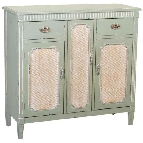 Mobile Da Ingresso In Legno Verde 95x36x88h - Foto 1