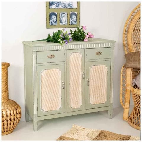 Mobile Da Ingresso In Legno Verde 95x36x88h - Foto 2
