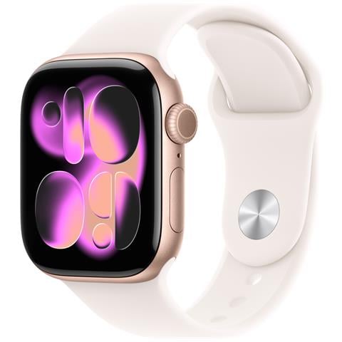 Watch Series 11 GPS + Cellular 42mm Cassa Alluminio Oro Rosa con Band Rosa Fard - M /L - Foto 1