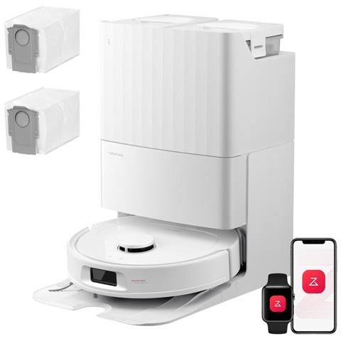 Qrevo S Pro Set Aspirapolvere Robot Lavapavimenti 18.500Pa, Autopulizia Panno 75°C, Asciugatura Aria Calda 45°C, Antigroviglio, Stazione Tutto in Uno, Modalità Tappeti, Bianco - Foto 1