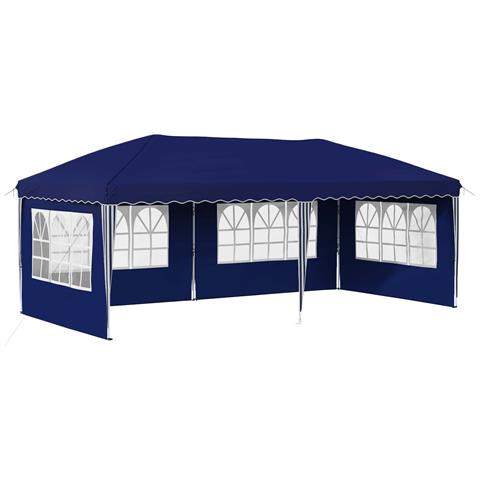 Tenda per feste a pop-up 575 x 289 x 245 cm Blu - Foto 1