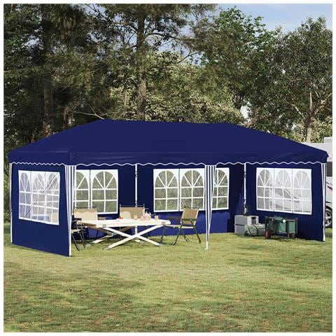 Tenda per feste a pop-up 575 x 289 x 245 cm Blu - Foto 2