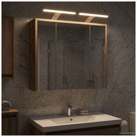 Mobiletto per specchio da bagno Rovere Artigianale - Foto 2
