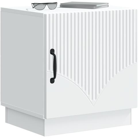 Comodino 2 pcs Bianco 43 x 34,5 x 47 cm Legno ingegnerizzato - Foto 2