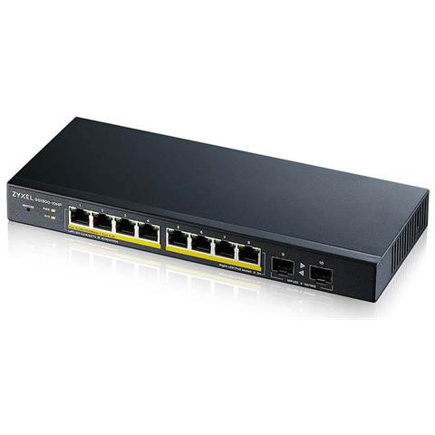 GS1900-10HP Gestito L2 Gigabit Ethernet (10/100/1000) Supporto Power over Ethernet (PoE) Nero - Foto 1