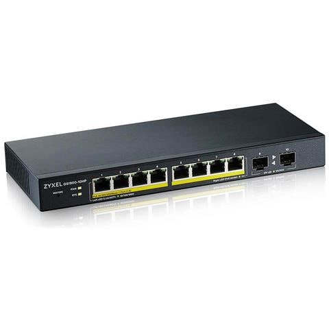 GS1900-10HP Gestito L2 Gigabit Ethernet (10/100/1000) Supporto Power over Ethernet (PoE) Nero - Foto 2