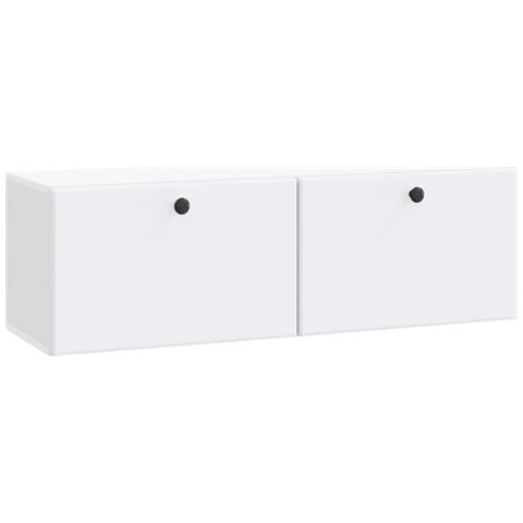 Mobile Porta TV da Muro 98 x 31 x 30 cm Bianco - Foto 1
