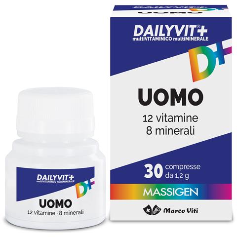 Massigen Uomo Multivitaminico e Multiminerale 30 Compresse Rivestite - Foto 1