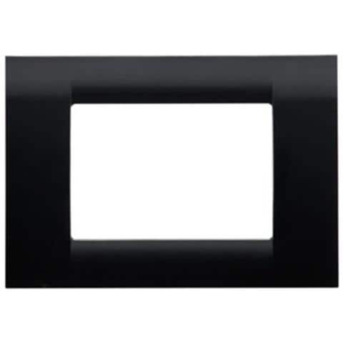 Placca 3 Moduli Virna Nero - Foto 2