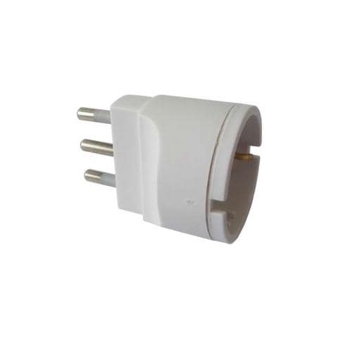 Adattatore Schuko 10a Bianco - Foto 2