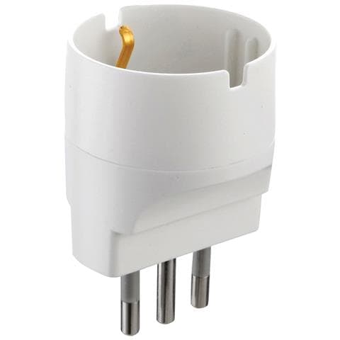 Adattatore Schuko 10a Bianco - Foto 4