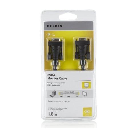 Cavo Monitor VGA / SVGA Maschio / Maschio da 1,8 m Colore Nero - Foto 1