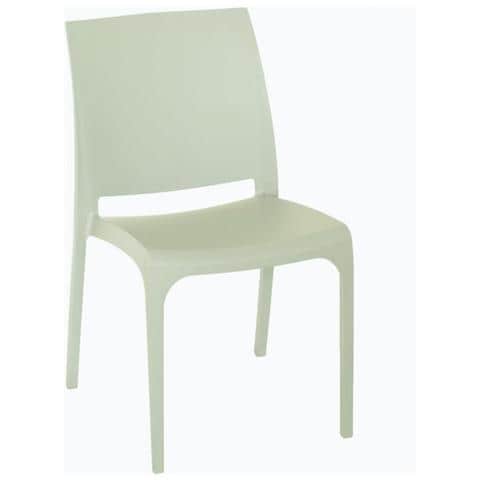 Sedia Volga In Colore Light Grey - Foto 1