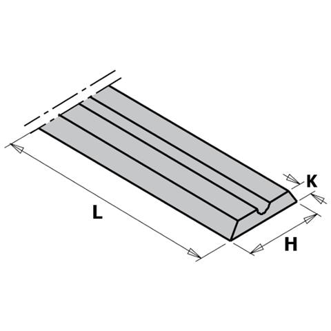 Coltello Reversibile (x Pialla) 92x5.5x1.2mm Hwm 790.920.00 - Foto 1