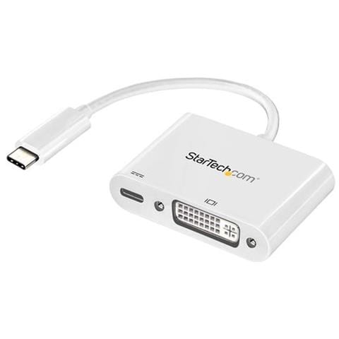 Adattatore USB-C a DVI con Power Delievery - 1920x1200 - Bianco - Adattatore Tipo C - Foto 1