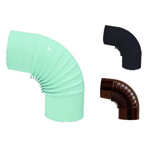 Gomito Smaltato - Ø Cm 13 45° Marrone - Foto 1