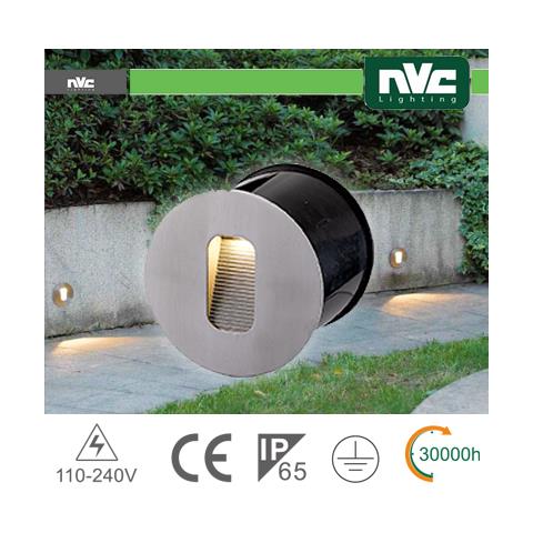 Segnapasso A Parete Tondo - 4w 3000k Ip65 - Foto 1