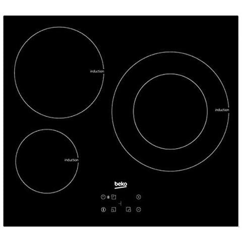 Piano Cottura HII63402AT a Induzione 3 Zone Cottura da 58.2 cm Colore Nero - Foto 1