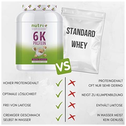 Nutri + 6k Proteine In Polvere Vegan, 1000 G Box - Foto 2