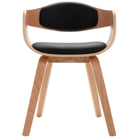 Sedie Da Pranzo 6 Pz In Legno Piegato E Similpelle - Foto 8