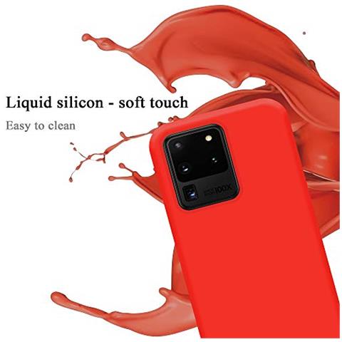 Custodia Compatibile Con Samsung Galaxy S20 Ultra In Liquid Rosso - Coperchio Protettivo In Silicone Tpu Flessibile - Foto 2