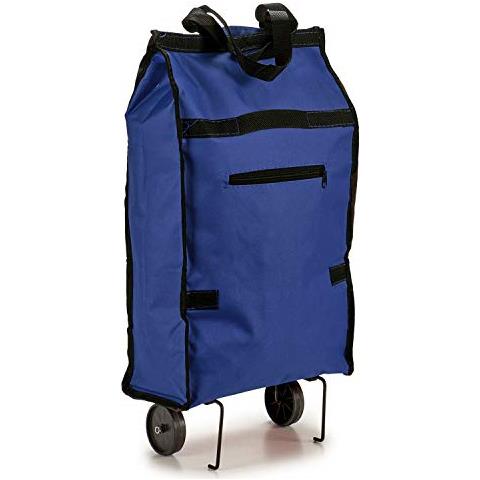 Carrello (14 X 53 X 31,5 Cm) Pieghevole Azzurro - Foto 1