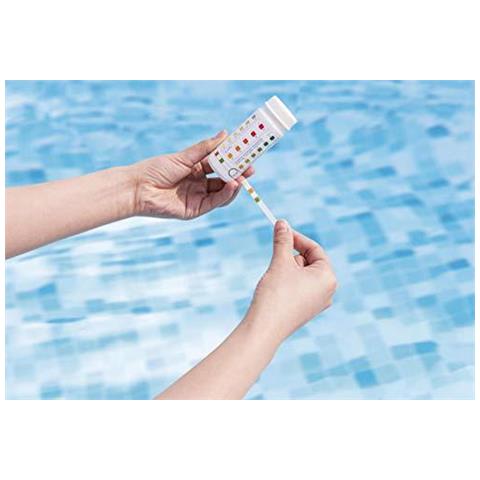 3-in-1 Piscina E Spa (lay Z Spa) Strisce Reattive (50 Strisce) Per Cloro Ph E Alcalinit Test 58142 - Foto 2