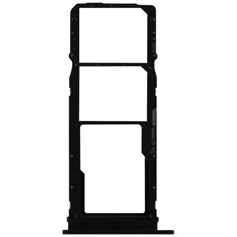 Slot Sostitutivo Scheda Honor 7c 2x Nano Sim E Micro Sd Nero - Foto 8