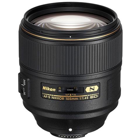 AF-S 105MM F / 1.4E ED, Telefoto, MILC / SRL, 14/9, AF-S, Nero, Filettato - Foto 1