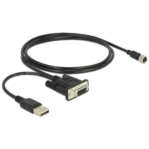 62875 M8 RS-232 / USB A Nero cavo di interfaccia e adattatore - Foto 1