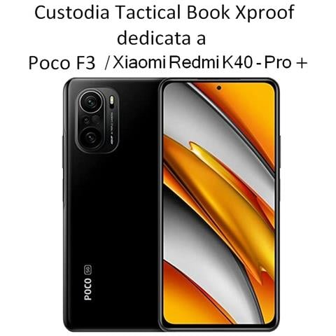Custodia Originale Book Xproof Flip Case Per Poco F3 - Redmi K40 Pro Mud Brown - Foto 2