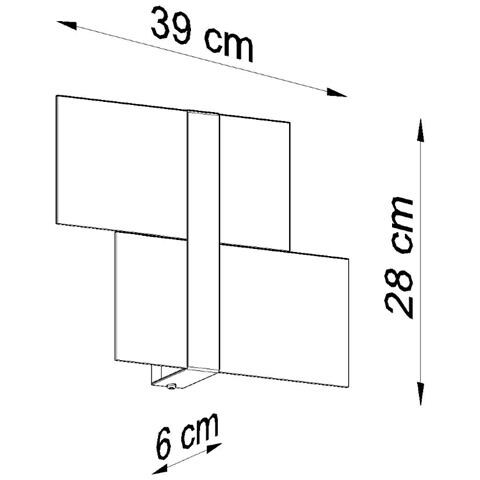 Sollux Lighting Lampada Da Parete Massimo Bianco Sl.1044 - Moderno Lampade Da Parete Bianco 28x39x6 Cm - Foto 5