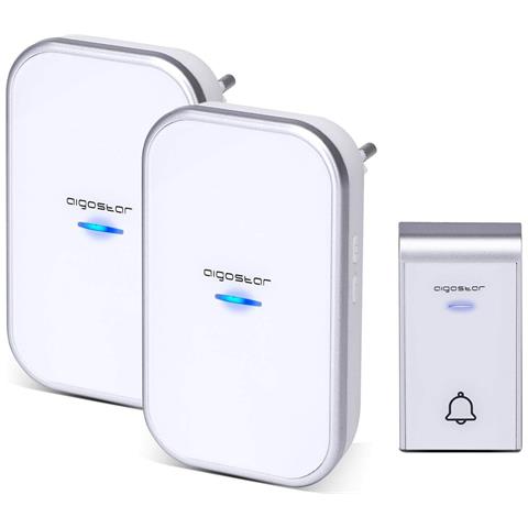 Aigostar Campanello Dc Senza Fili Wireless Impermeabile Ip44 Doppia Unità Interna - Senza Pile - Foto 1
