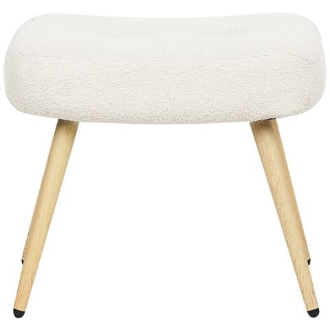 Poltrona Tessuto Bouclé Bianco Sporco Vejle - Foto 2