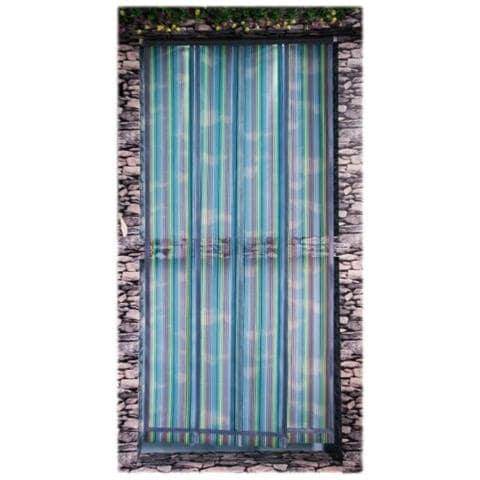 Zanzariera Per Porta 4 Teli Multicolor Per Insetti 100x220 Cm Poly - Foto 1