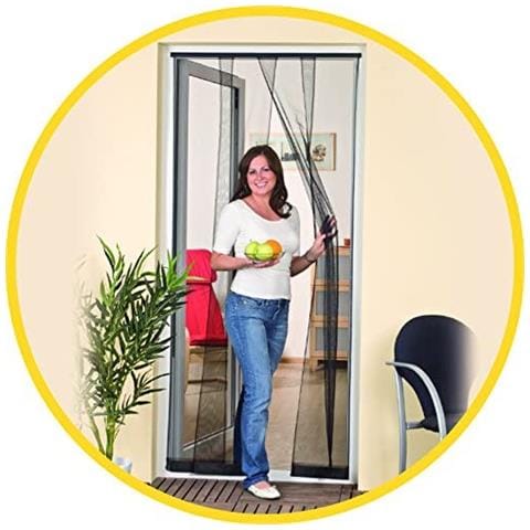 Zanzariera Per Porta 4 Teli Multicolor Per Insetti 100x220 Cm Poly - Foto 3