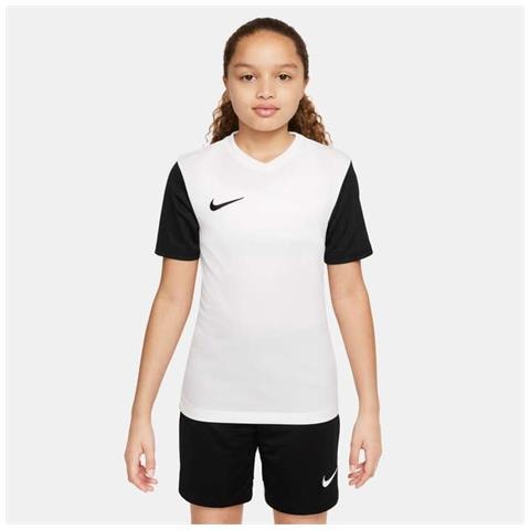 Y Nk Df Tiempo Premii Jsy Ss Big Kids' Short-Sleeve Soccer Bambino Taglia Xs Colore Bianco - Foto 1