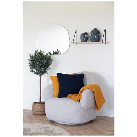 Cuscino Decorativo Santos - Arancione - Cotone Reciclato - 1x45x45 Cm - Foto 6