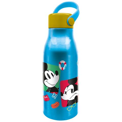 Borraccia Originale Mickey Mouse Per Bambini Da 760 Ml Con Coperchio Manico In Silicone E Coperchio Con Gancio. - Foto 1
