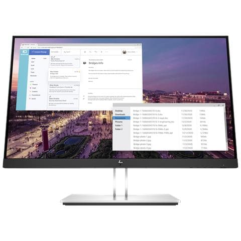 E-Series E23 G4 Monitor PC 58,4 cm (23") 1920 x 1080 Pixel Full HD Nero, Argento - Foto 1