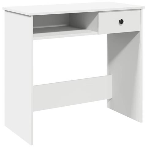 Scrivania Bianca 80x40x75 Cm In Legno Multistrato - Foto 2