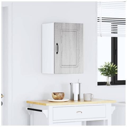 Pensile Da Cucina Kalmar Grigio Sonoma In Legno Multistrato - Foto 3