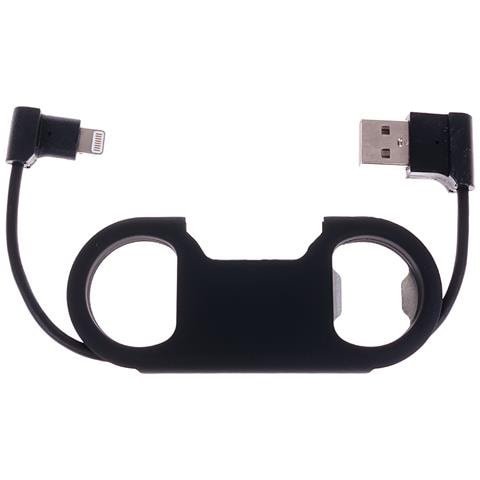 Dam Cavo Di Collegamento Iphone  Con Apribottiglia 39 Cm. Colore Nero - Foto 1