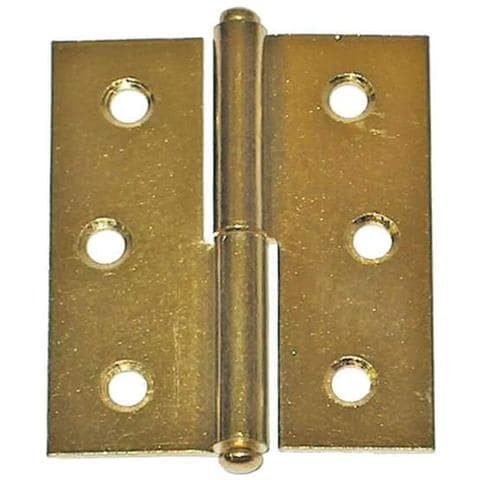 2 Pezzi - Cerniere Sinistre Ottonate 50x40mm - Foto 1